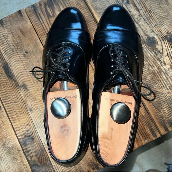 VNTG Florsheim Royal Imperial Cap-Toe Oxfords 94325  Black Sz. 10D main image 6